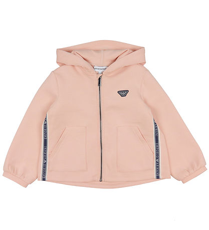 Emporio Armani Cardigan/Hosen - Rosa m. Logo-Streifen
