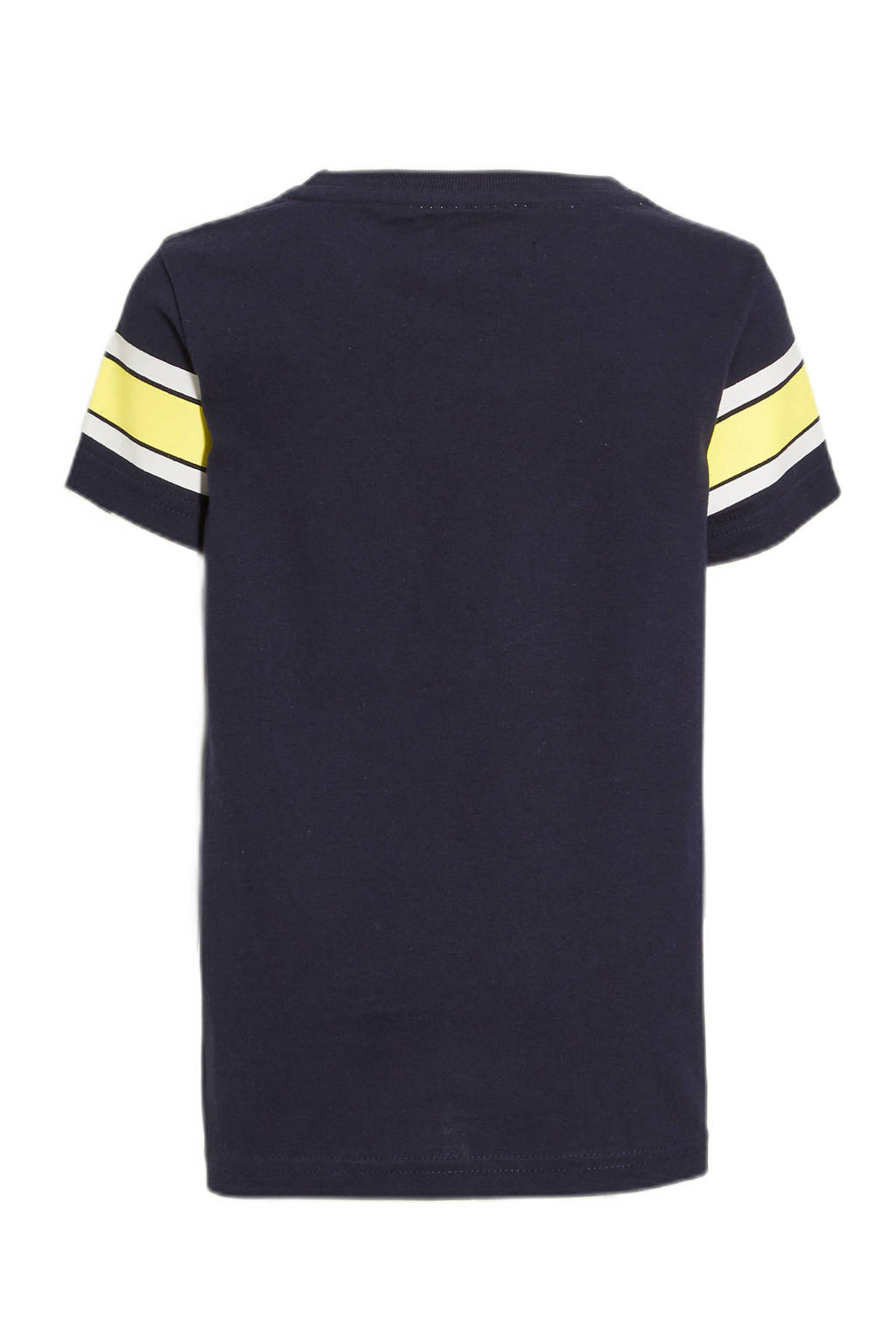 Orange Stars T-shirt Matthijs met printopdruk donkerblauw