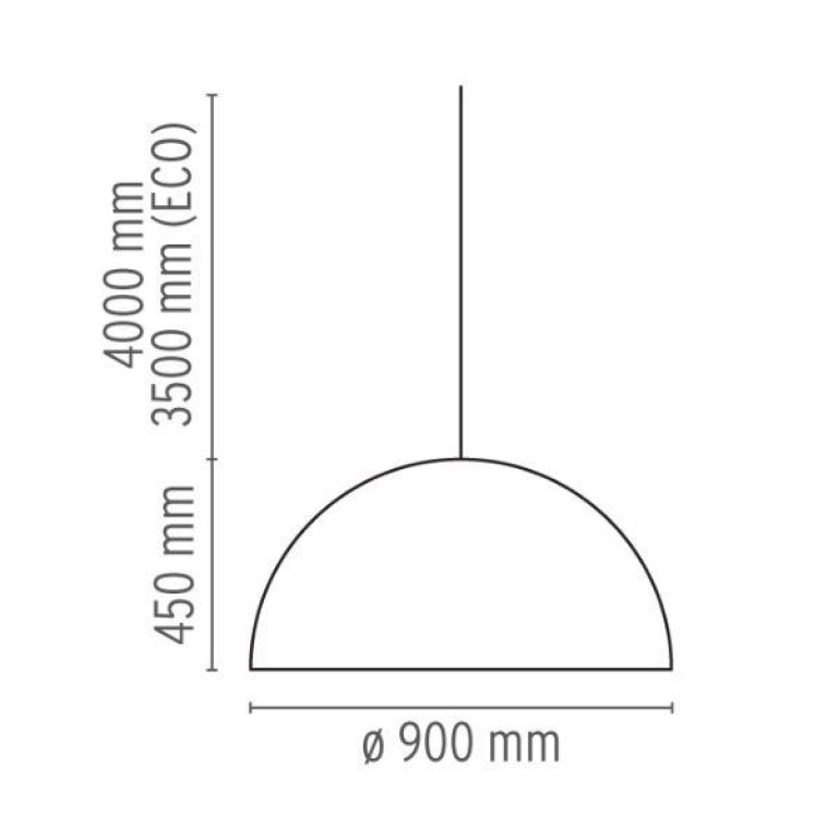 Flos Skygarden 2 hanglamp Ø90 mat zwart