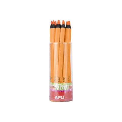Apli Agipa - Crayon de couleur triangulaire Jumbo - orange fluo