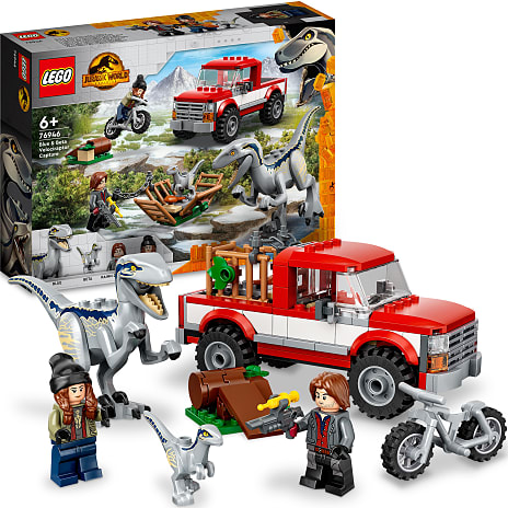 LEGO® Jurassic World Blue og Beta – velociraptor-fangst 76946