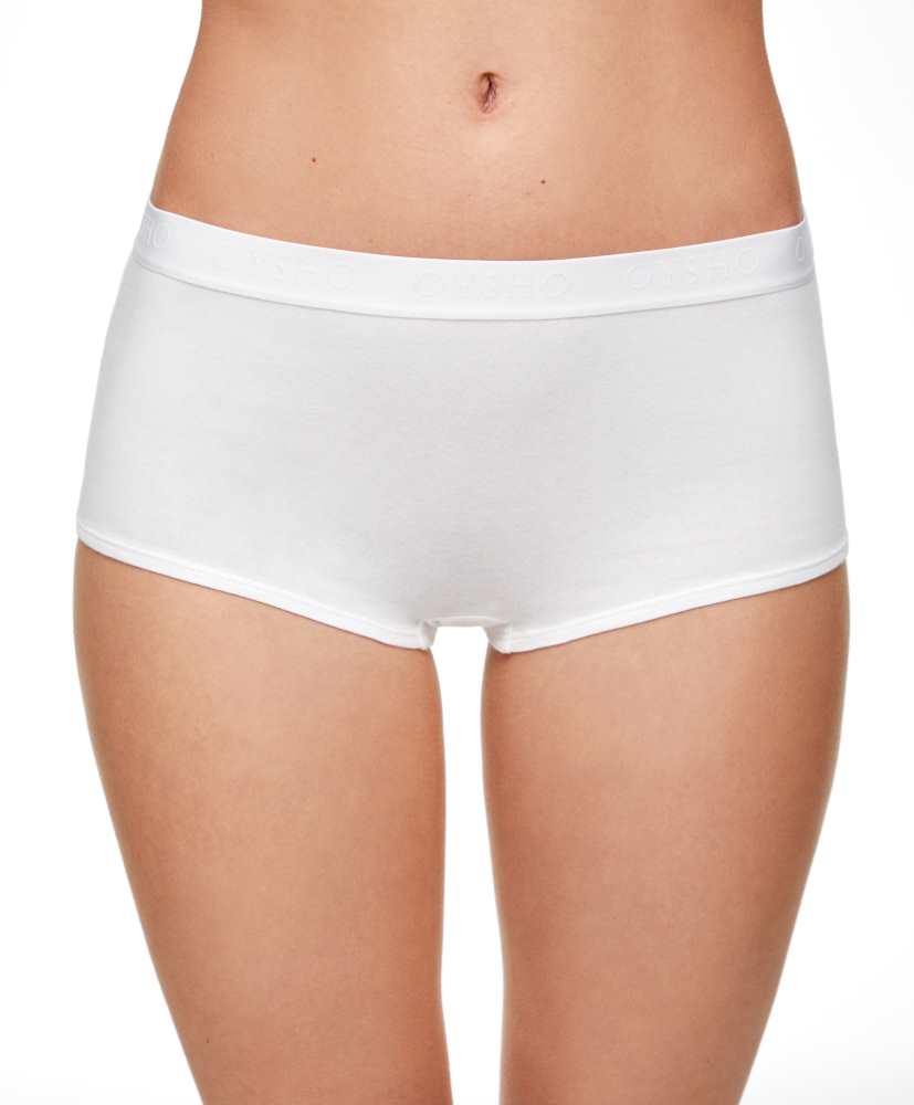 2 calcinhas tipo culote de algodão com logotipo