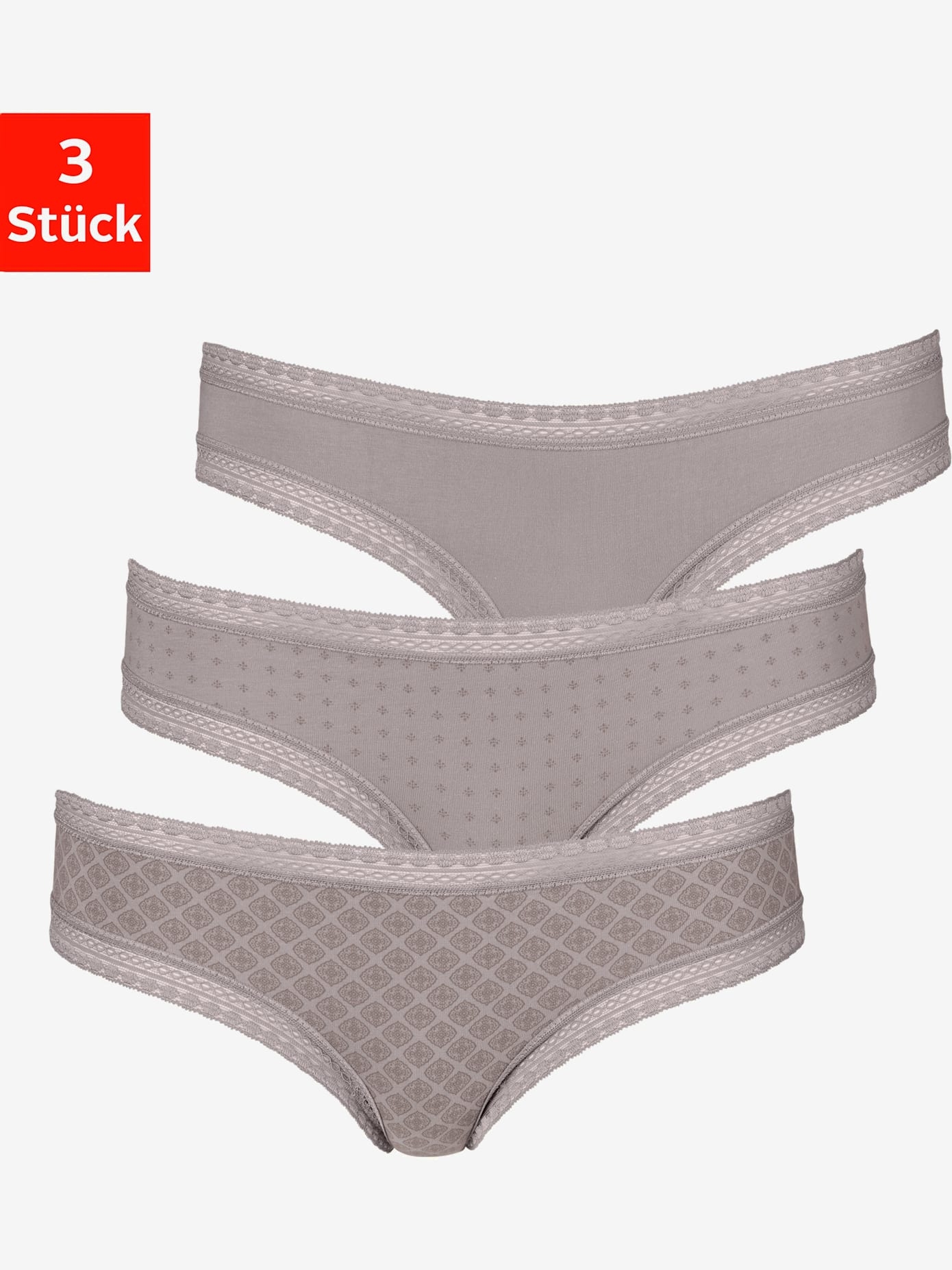 Lot de 3 slips brésiliens lascana