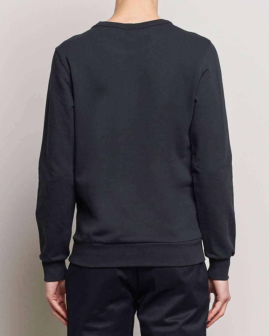 KnowledgeCotton Apparel Erik Badge Sweatshirt Jet Black