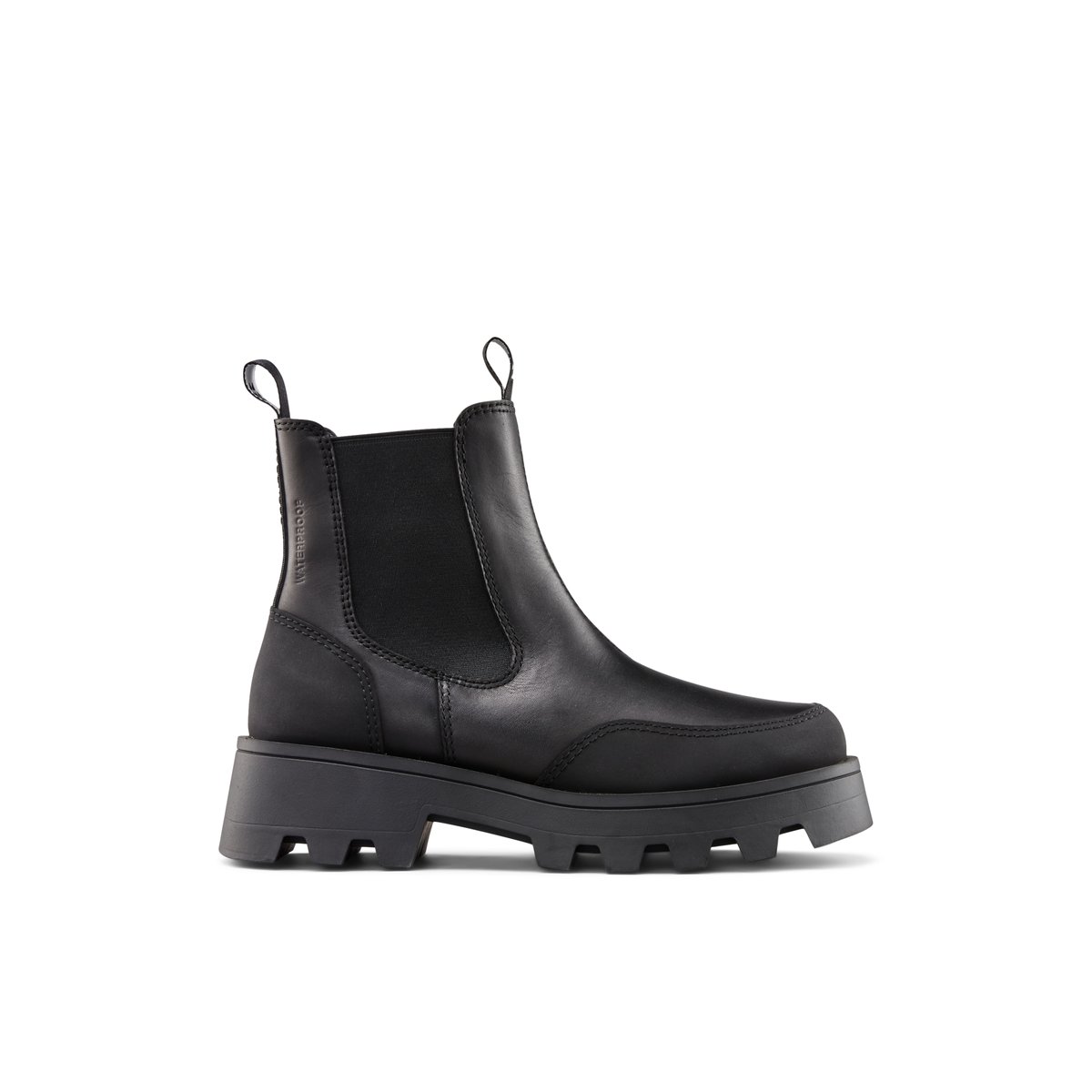 COUGAR-Shani-Bottines d'hiver Chelsea - Semelle tracteur - Noir