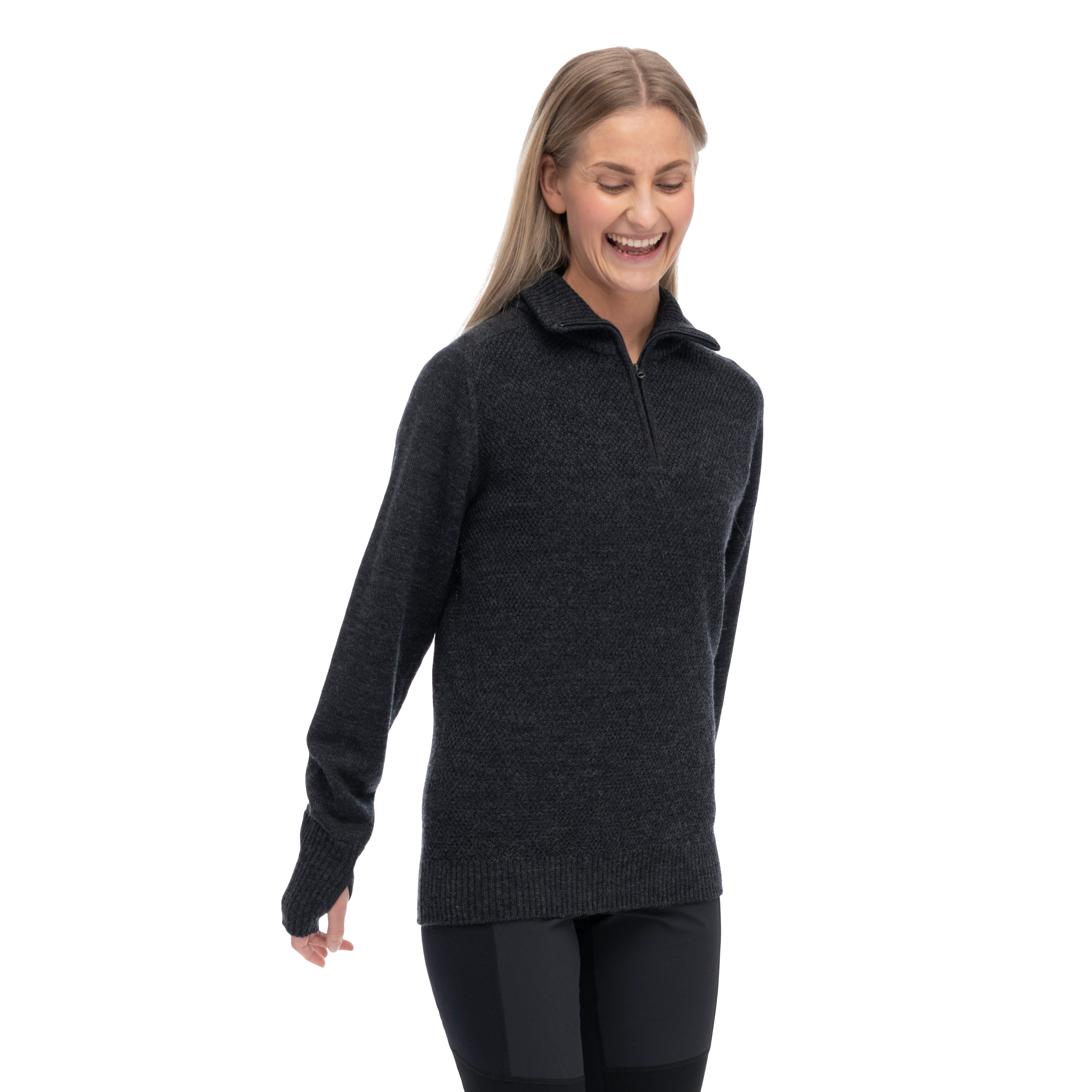 Ulriken Light Merino Jumper Women Dark Shadow Grey