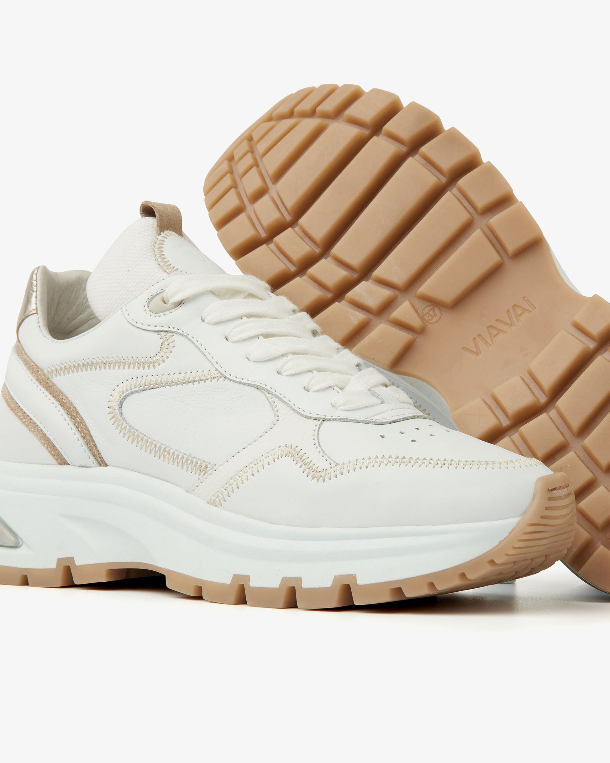 VIA VAI witte dames sneakers Liz Dulce