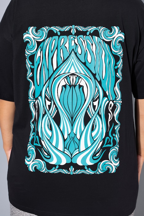 T-Shirt, Oversized, Rückenprint