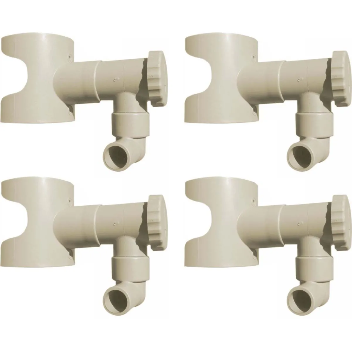 Capt'Eau Récupérateur d'eau pour gouttière - Sable (Lot de 4)