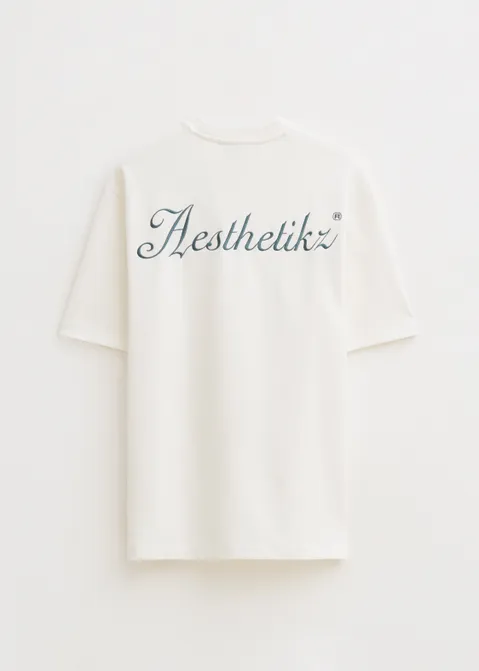 T-shirt met print local off-white (WIT.O)