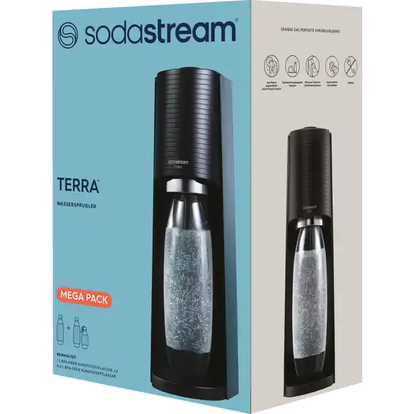 Terra Wassersprudler Vorteilspack schwarz