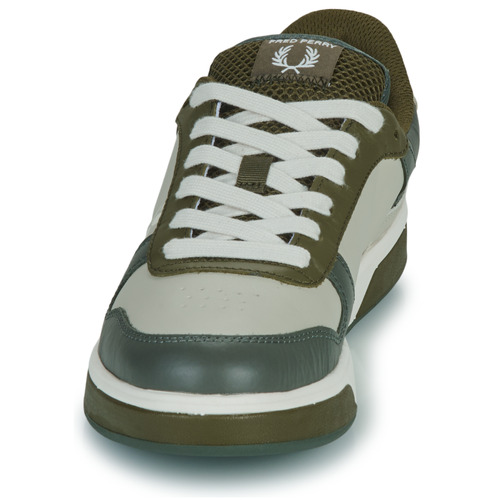 Fred Perry - B300 TEXTURED LEATHER / BRANDED - Beige / Noir