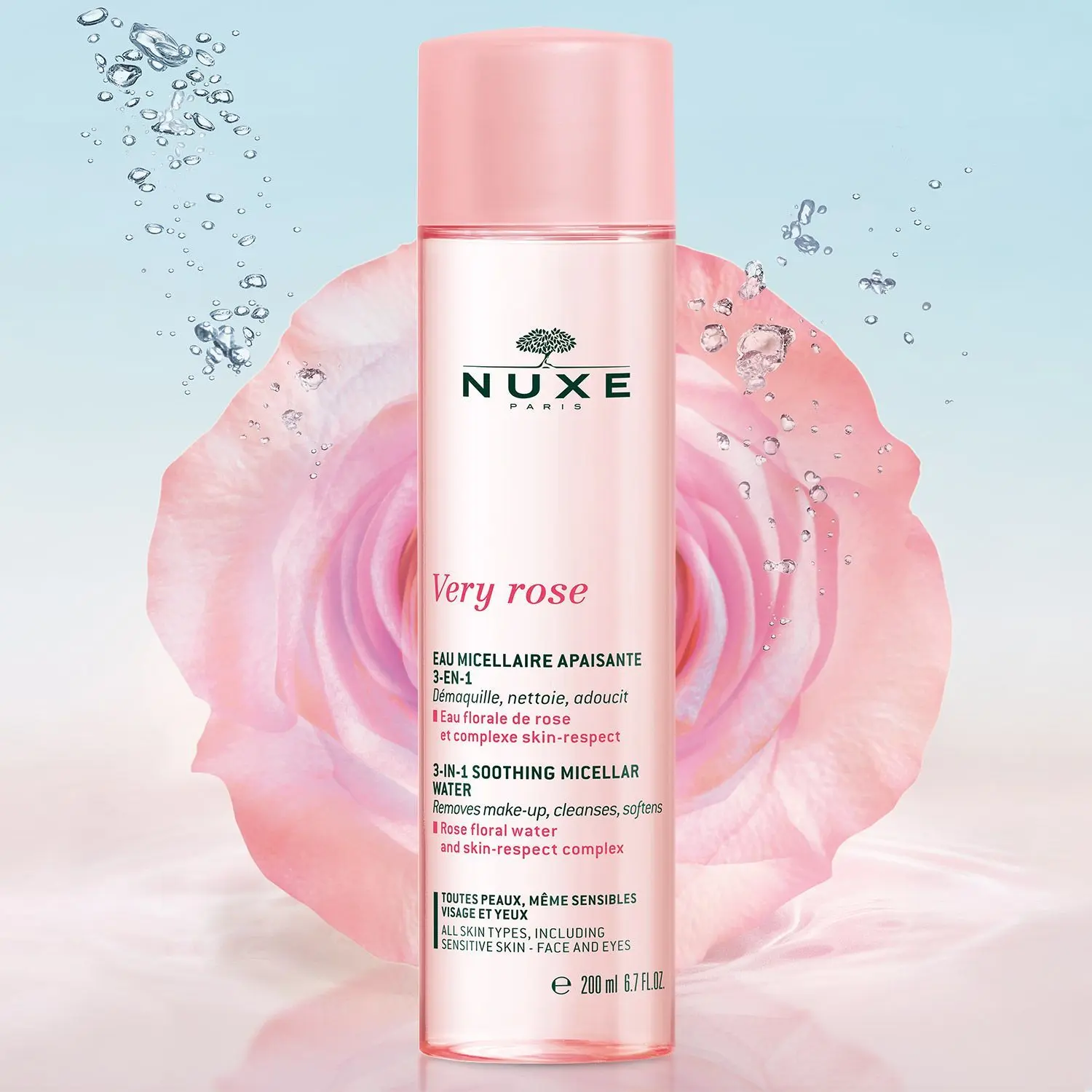 Nuxe - Eau Micellaire Apaisante 3-en-1 Very Rose- Visage
