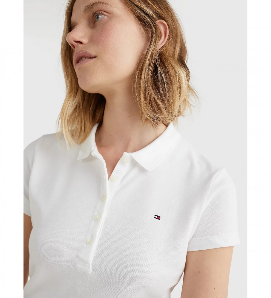 Polo Tommy Hilfiger Heritage Slim branca