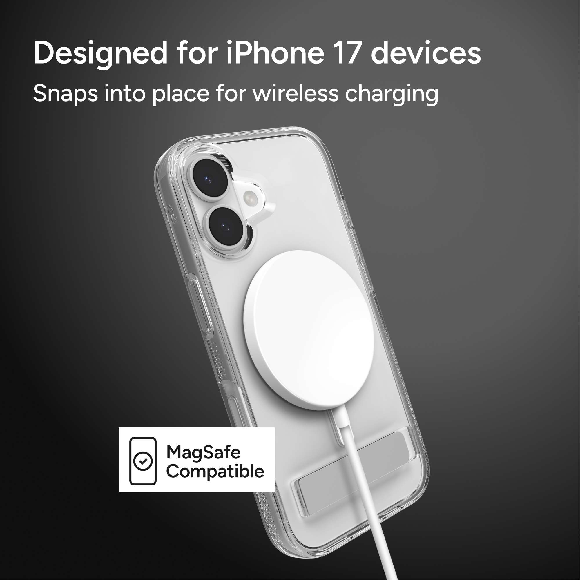 iPhone 17 MagSafe Schutzhülle Crystal Palace Snap mit Aufstellfunktion aus Recycelten Materialien (702318860) - Transparent