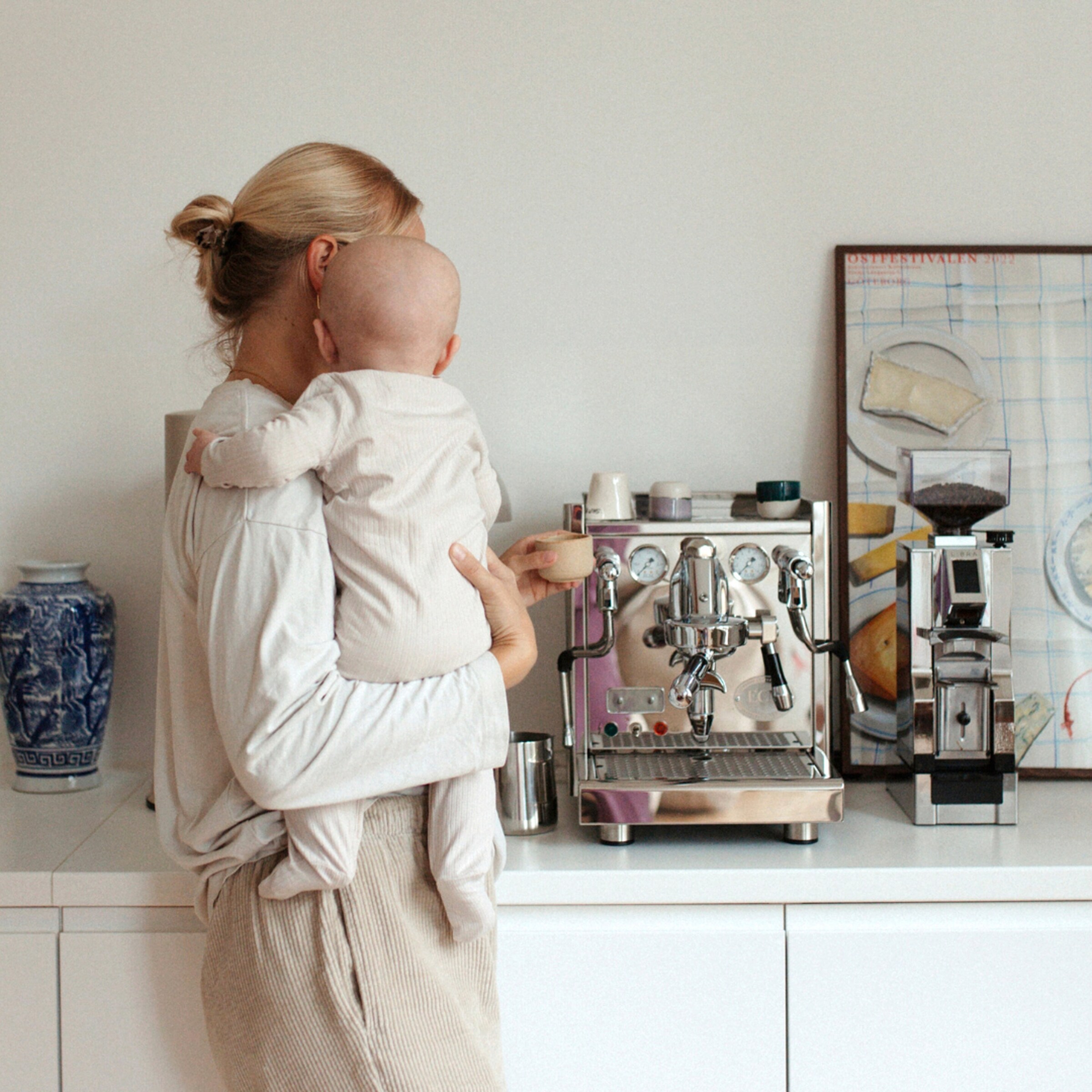emma & noah Schlafoverall mit Fuß Rippqualität beige