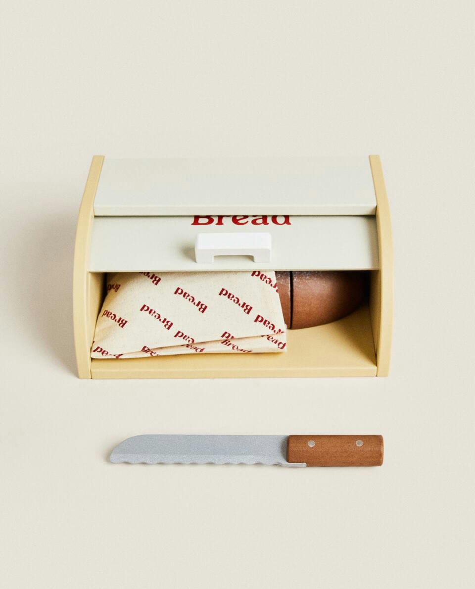 Conjunto de brinquedo de cesta de pão infantil