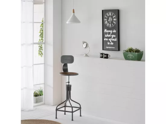 Horloge en métal avec verre 36x76h