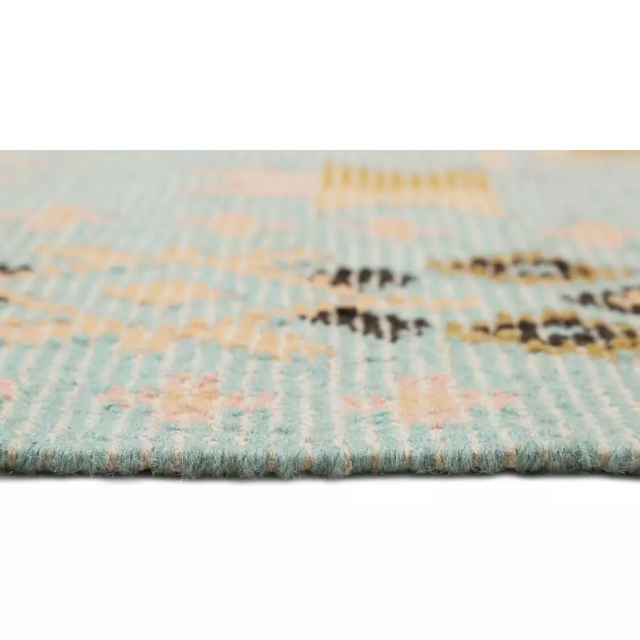 Green Looop Kelim Teppich Mayenne rosa