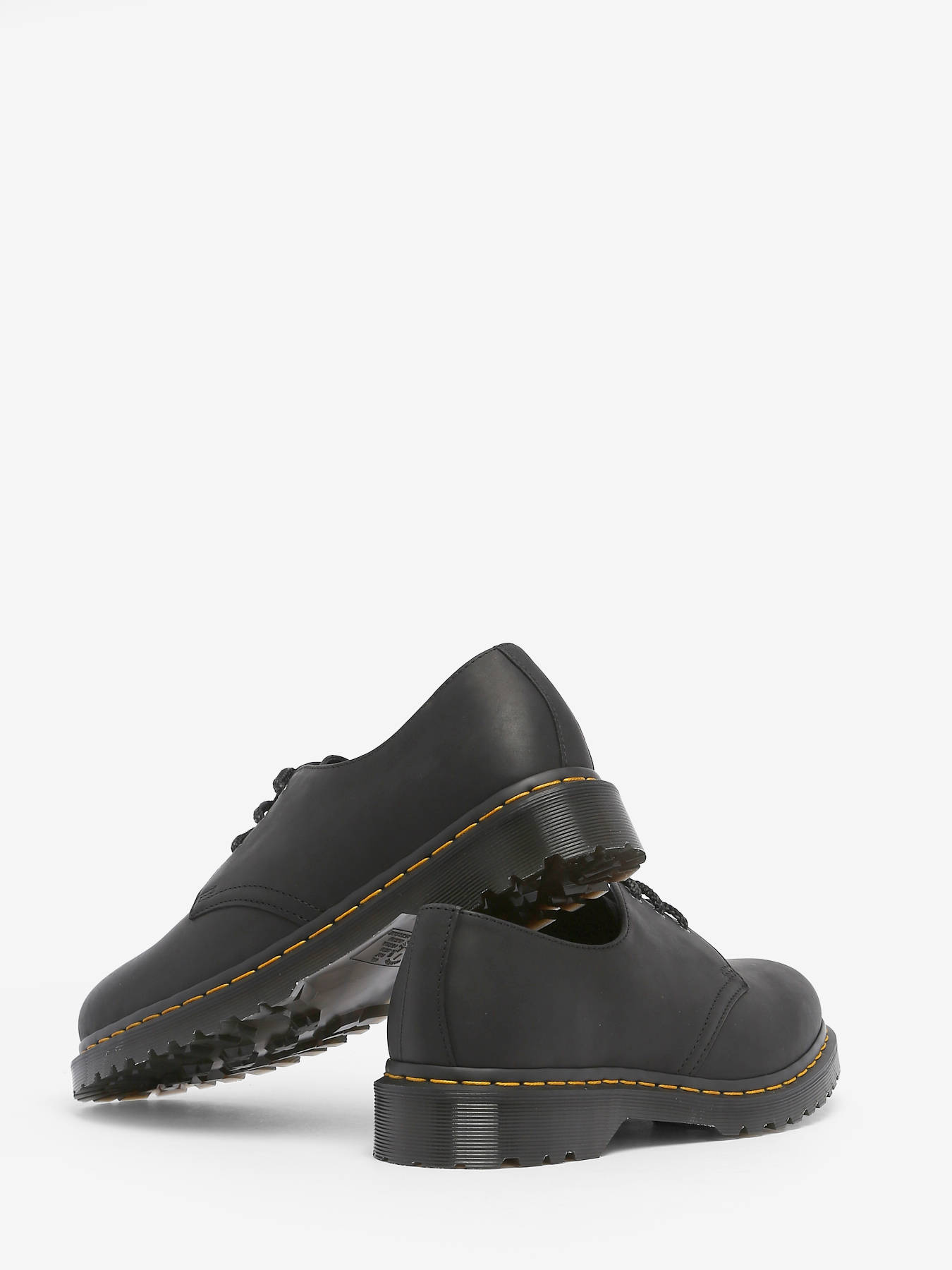 Chaussures derbies 1461 Black Waxed Full Grain en cuir DR MARTENS