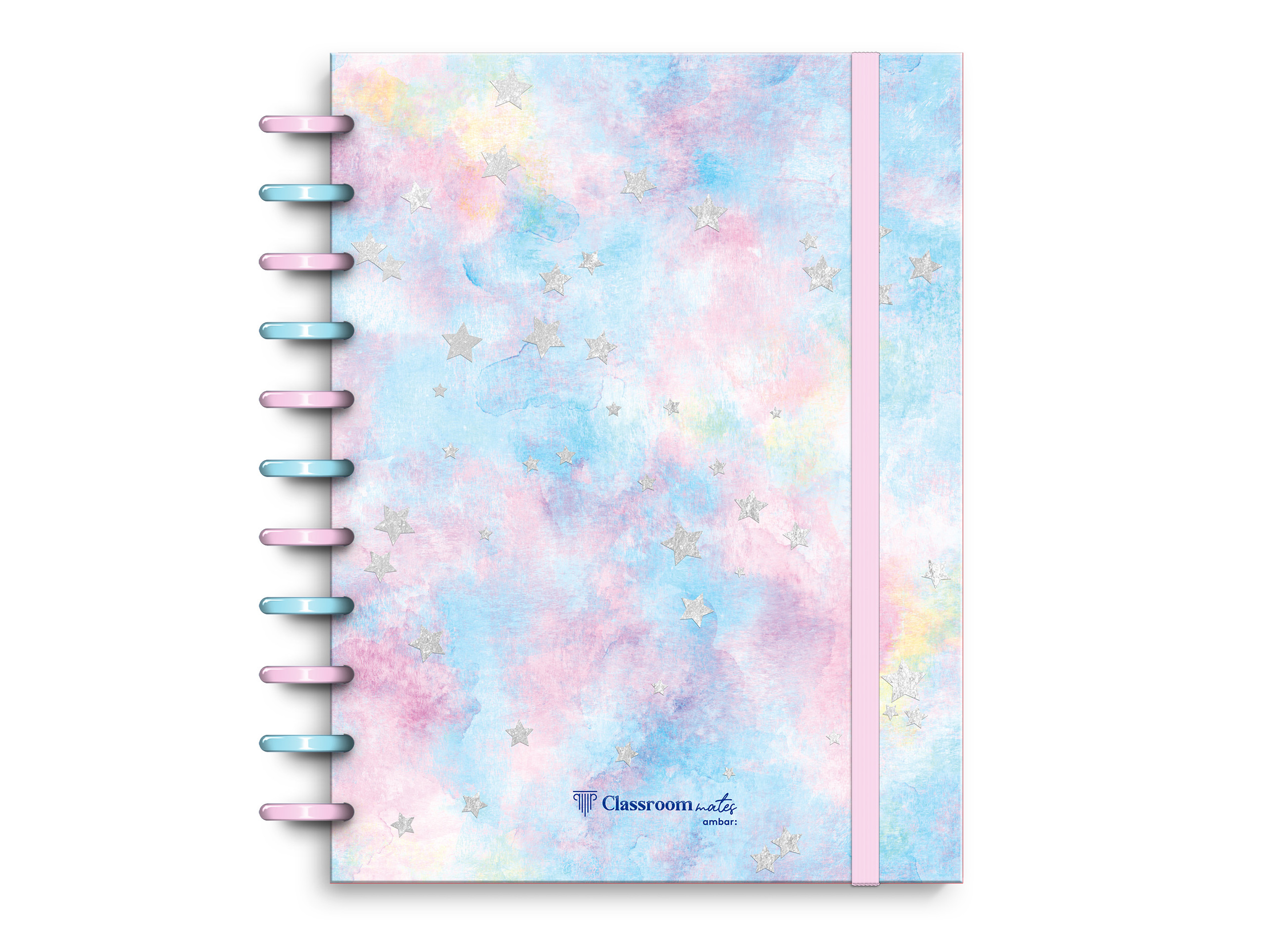 CADERNO ECOSMART A4 AMBAR C. CANDY POLIPROPILENO 100 FOLHAS 100G
