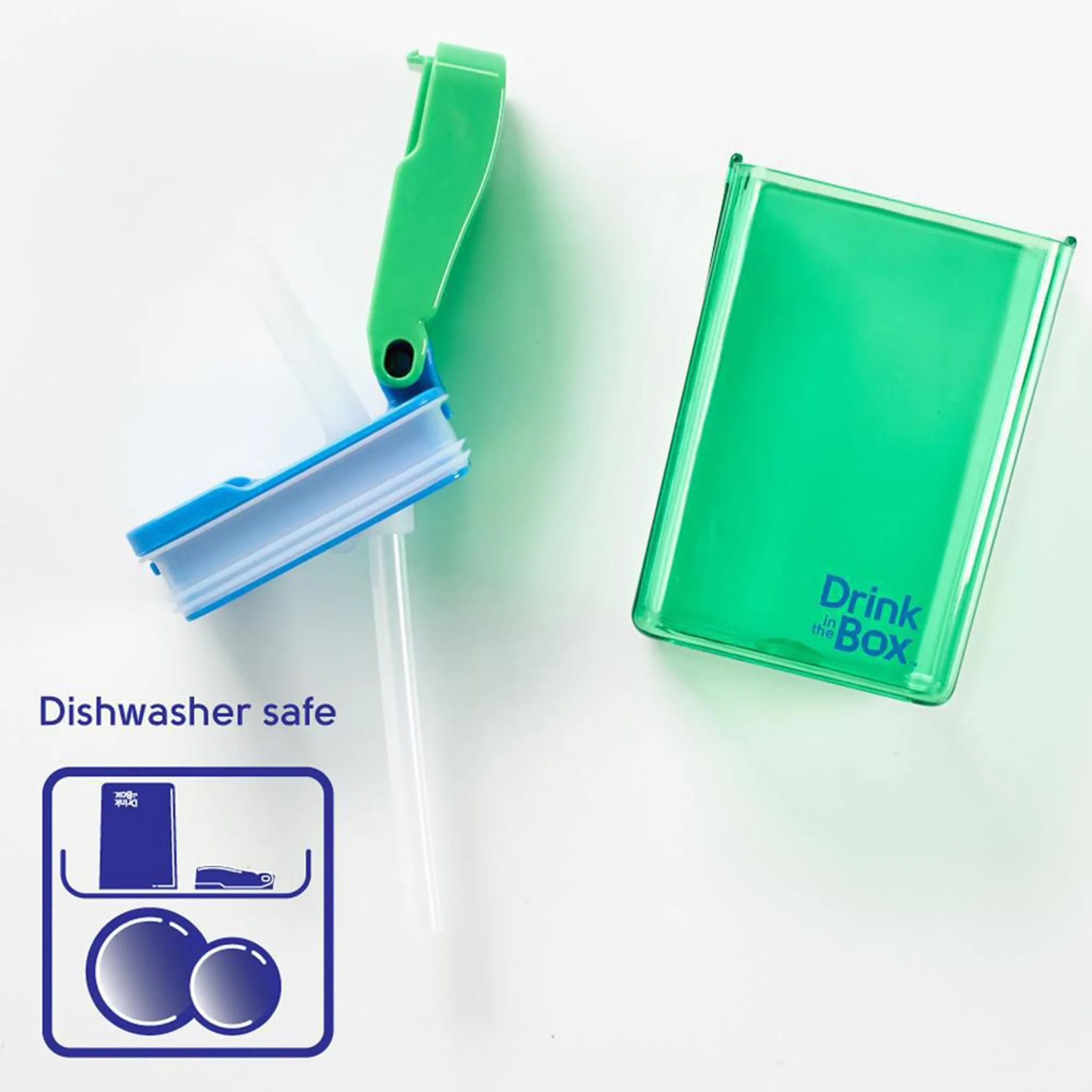 Drink in the Box Contenant avec Paille 8oz- Vert