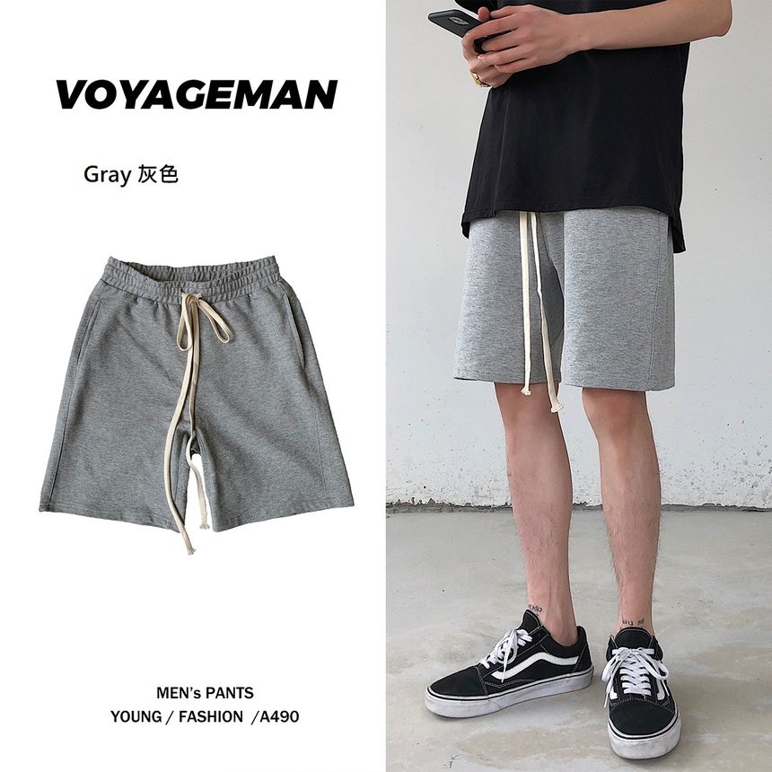 JUN.LEE - Shorts met trekkoord