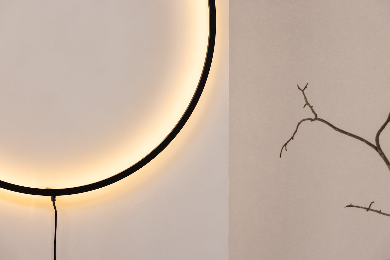 Vind vegglampe Sort