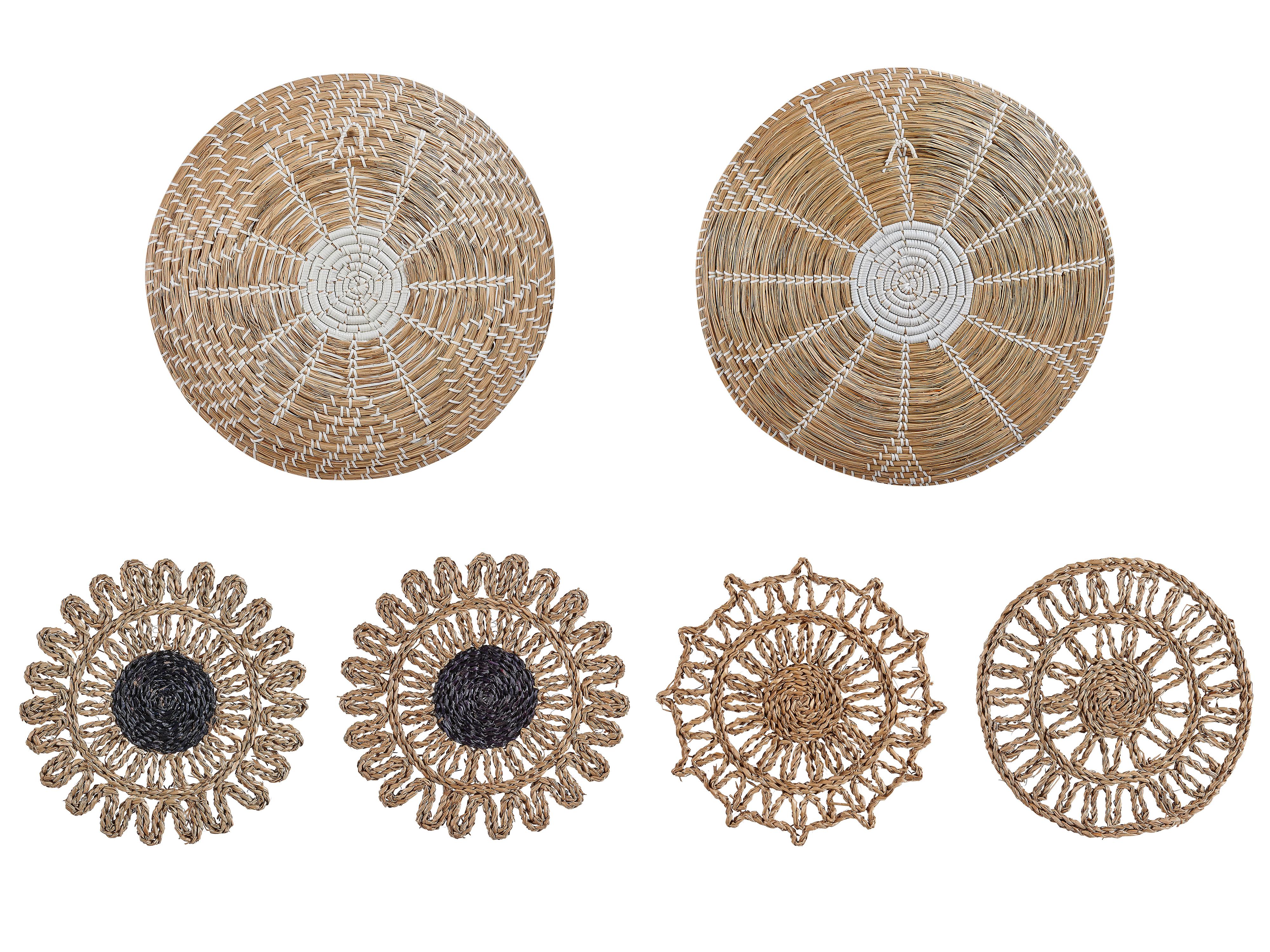 Set van hangende decoraties PINTANO Zeegras 50/35/36 cm Natuurlijk