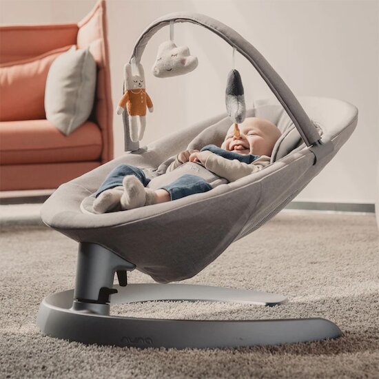 Transat Leaf Grow avec arche de jeux   Peach        de               Nuna