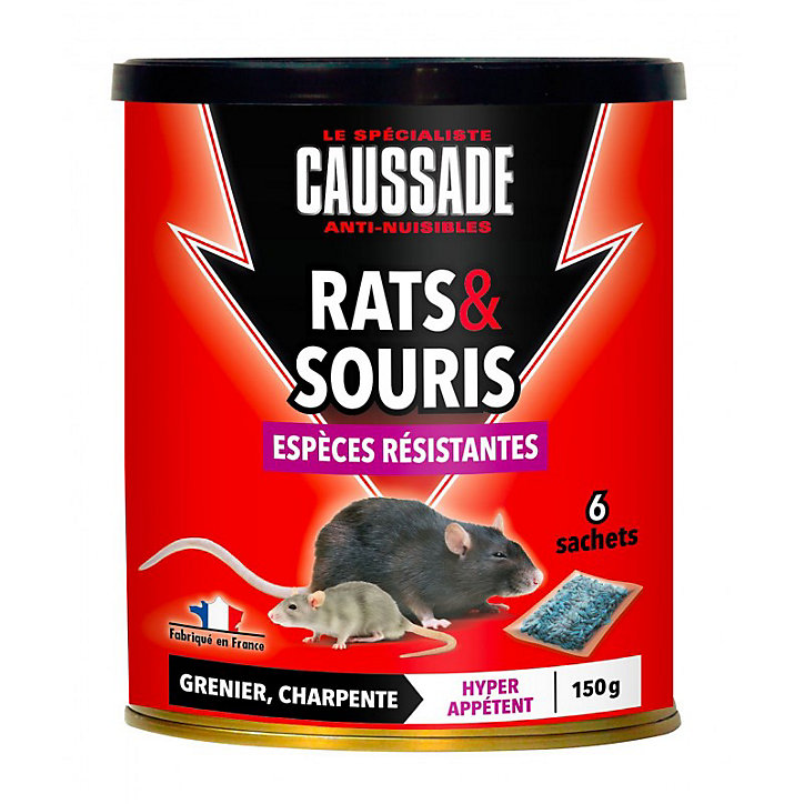 Appâts anti-nuisibles rats et souris 150g