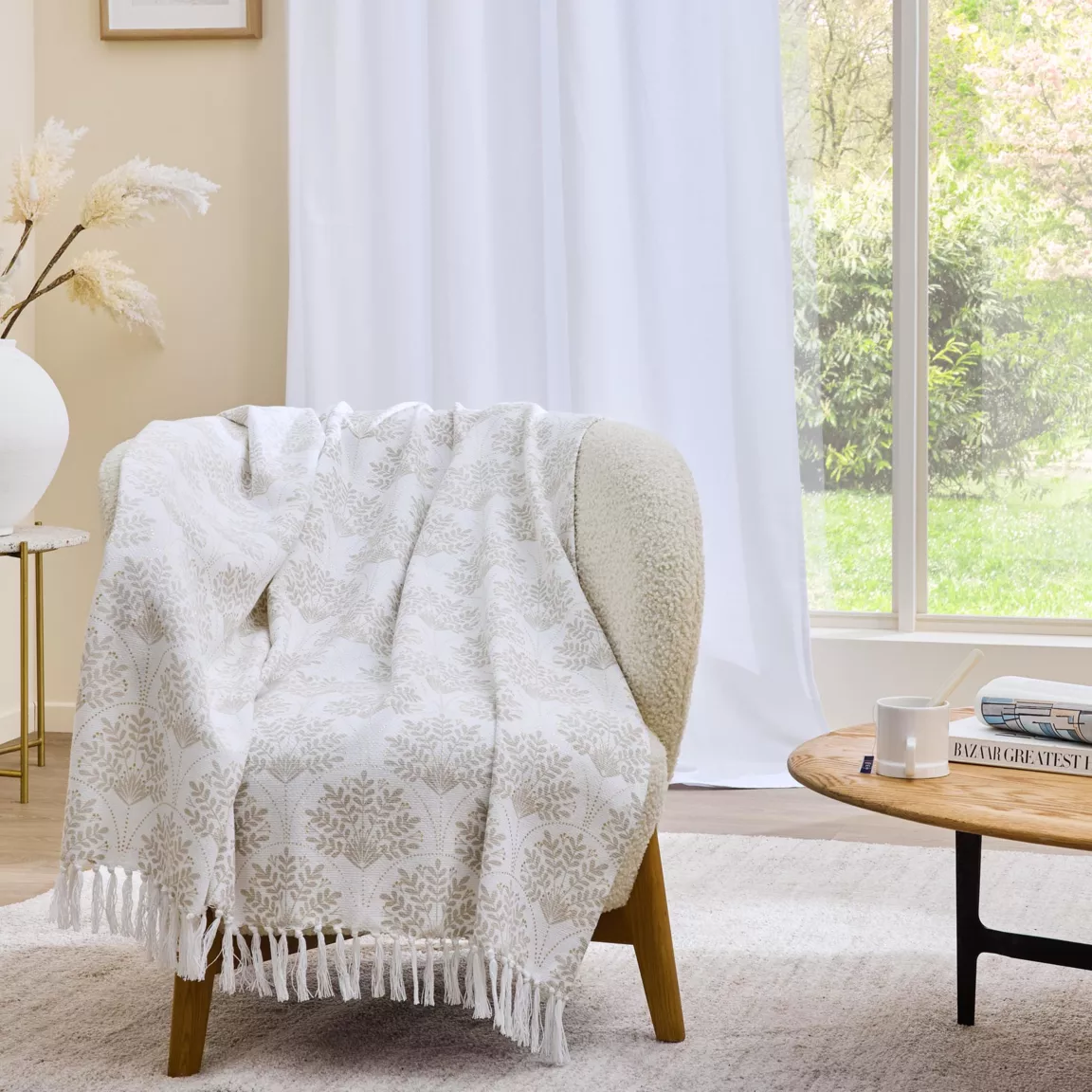 Plaid polycoton (125 x 150 cm) Majestia Beige
