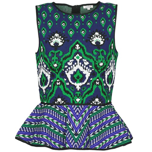 Manoush - JACQUARD OOTOMAN - Bleu / Noir / Vert