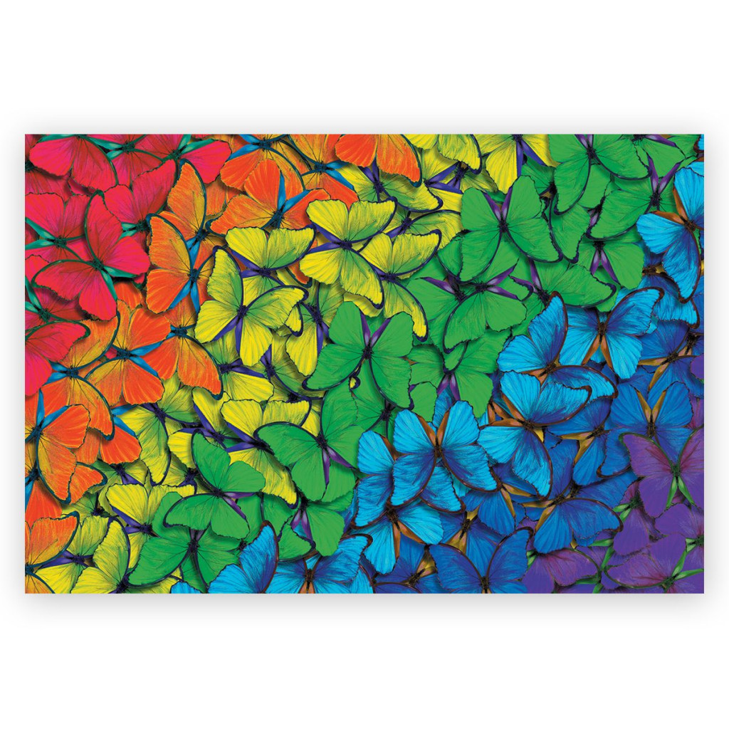 Puzzle Wood Craft - Rainbow Butterflies - 500 Pièces