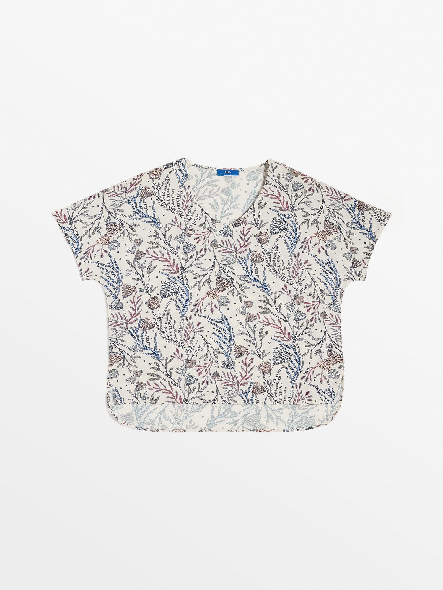 Blouse Femme A Motif Rose Pale