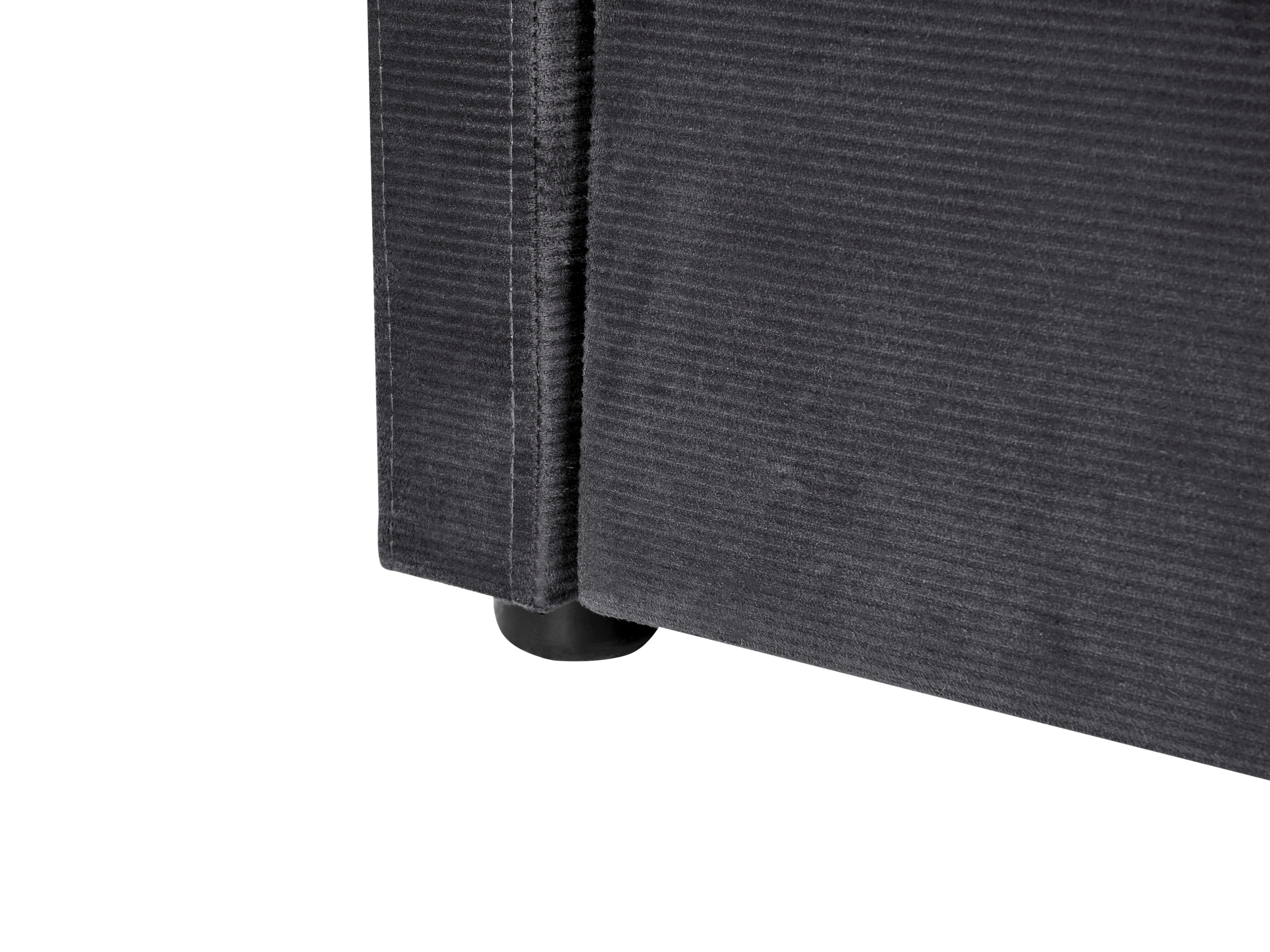 Onderschuifbed Corduroy MIMIZAN 90 x 200 cm Donkergrijs