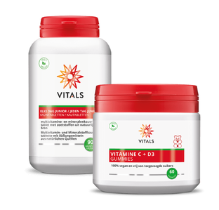 Elke Dag Junior & Vitals Vitamine C   D3 Gummies Combi 2ST