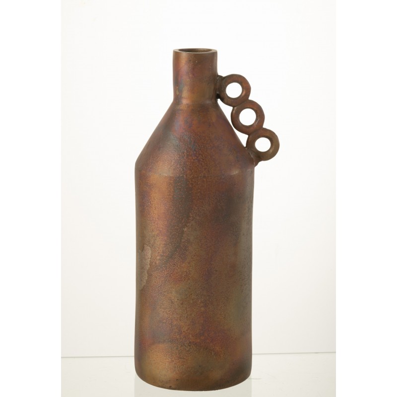 Vase en aluminium bronze 20x15.5x45 cm