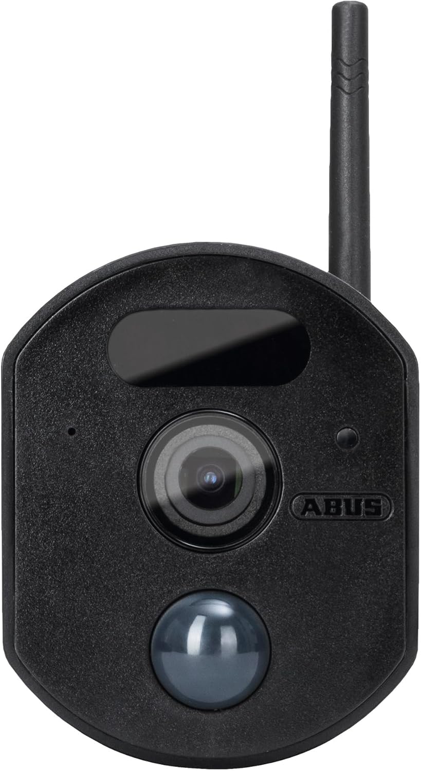 ABUS Überwachungskamera EasyLook BasicSet PPDF17000 – Kamera + tragbarer Monitor mit Touchscreen - einfache Handhabung, Alarm- und Aufnahme-Modus, Gegensprechfunktion, Nachtsicht, Schwarz, 1080p