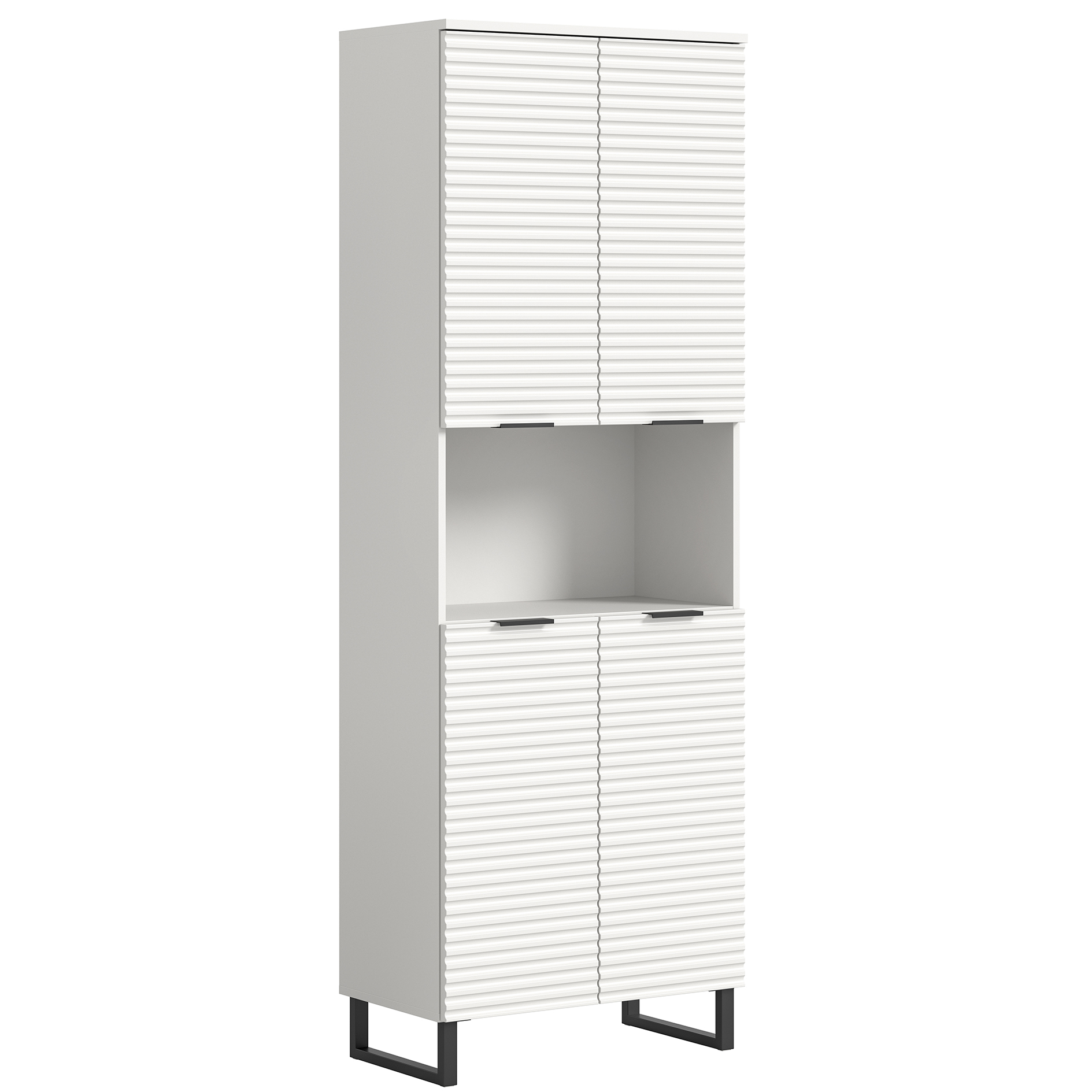 Hochschrank RIFF - weiß - 193 cm hoch
