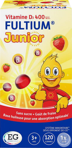 Fultium Junior Vitamine D3 400UI 120 Gommes