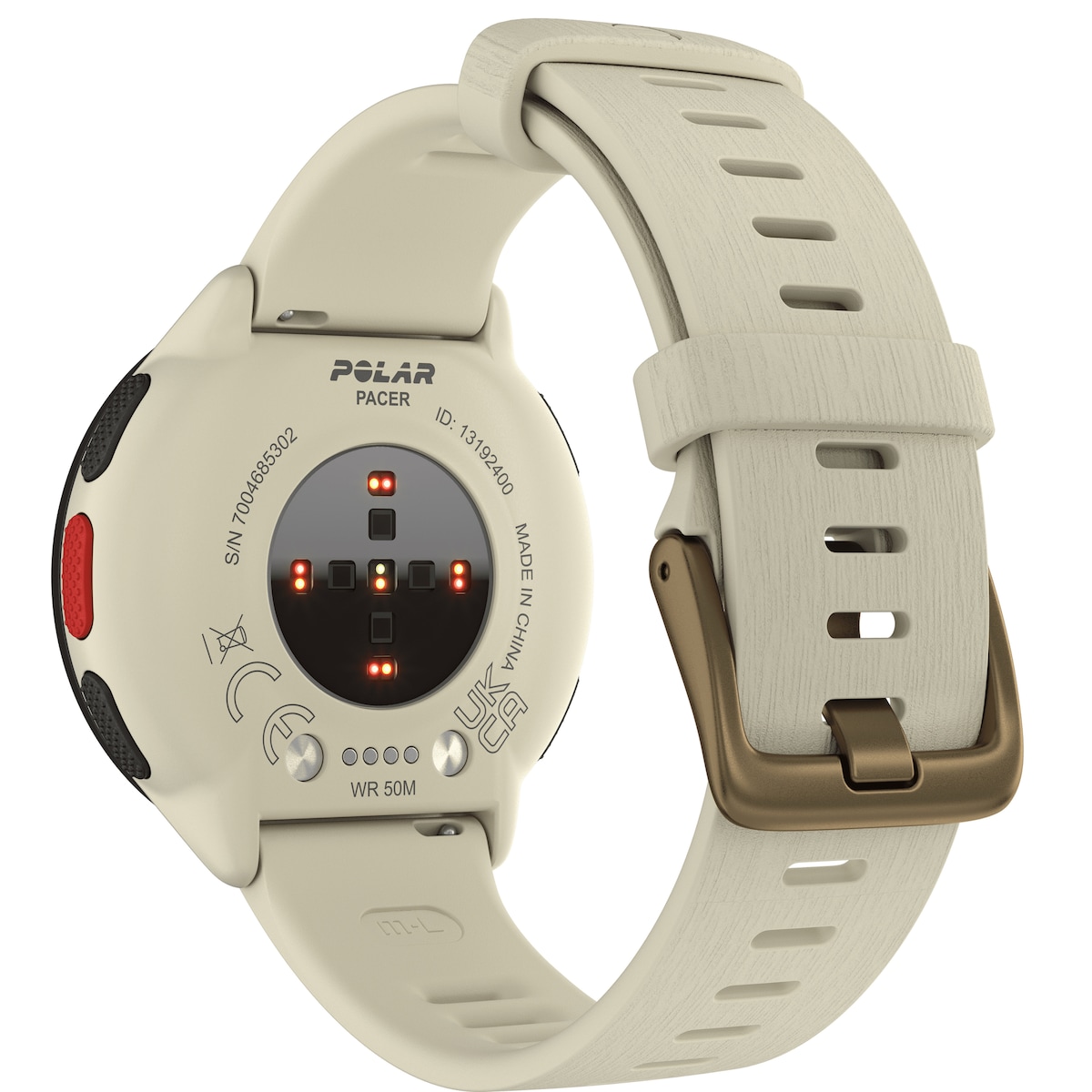 Polar Pacer sportsklokke S/L (hvit)