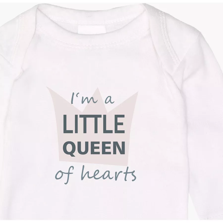 Liliput Langarmbody Little Queen weiß