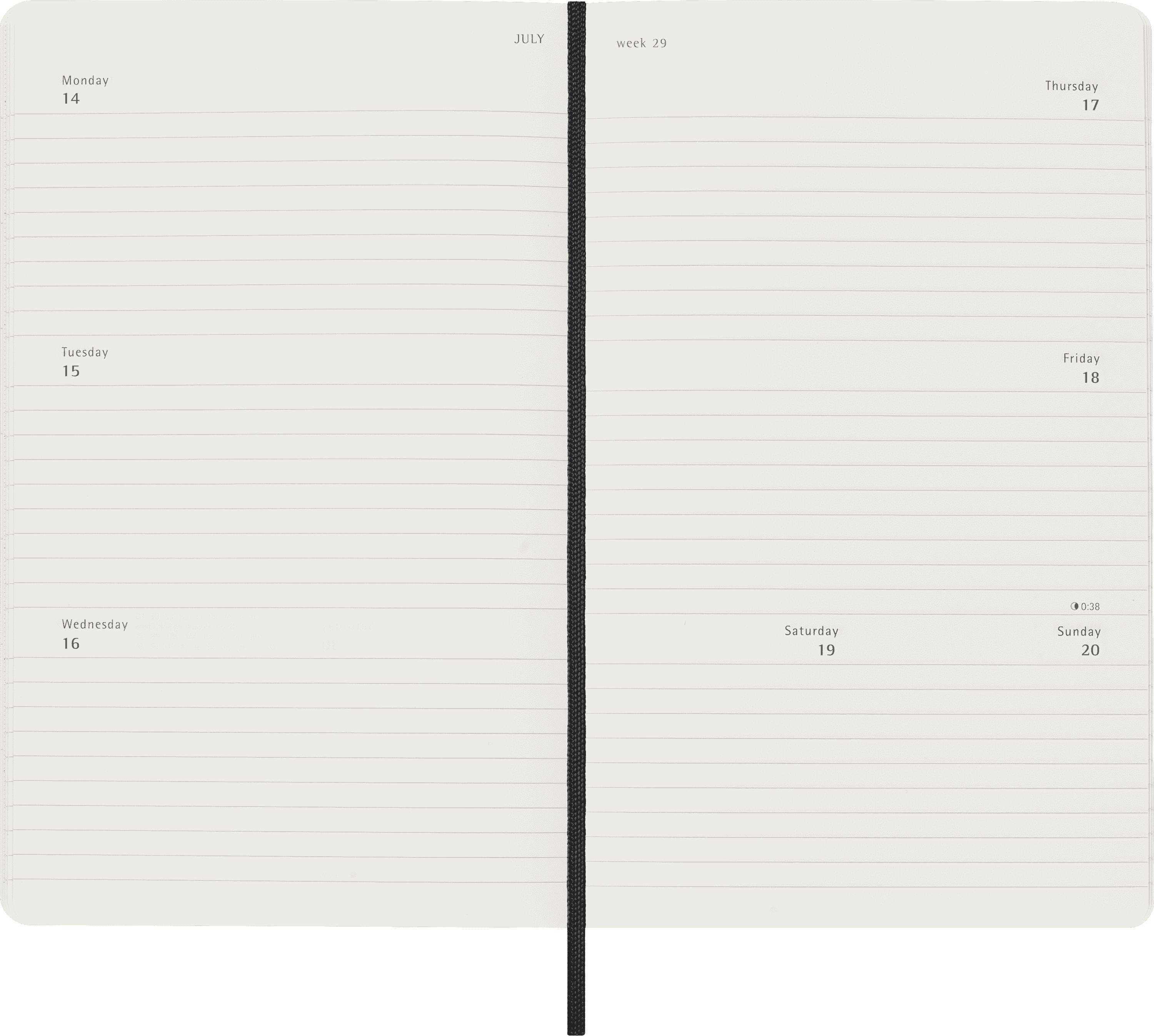 Classic Planner 2025 Large Weekly horizontal, soft cover, 12 months