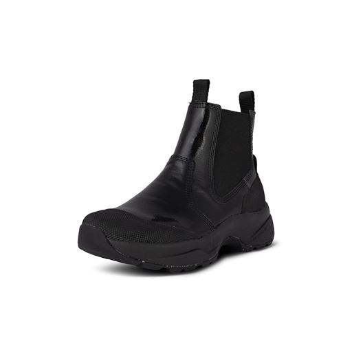 Woden Helga Patent Waterproof Støvler, Black, 40
