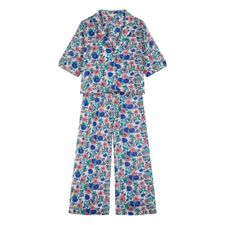 Louise Misha Pyjama Louka Coton Bio - Collection Femme | Bleu