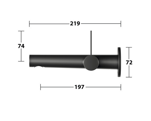 Inbouwwastafelmengkraan KEUCO IXMO Pure Black Selection mat zwart 59516371101
