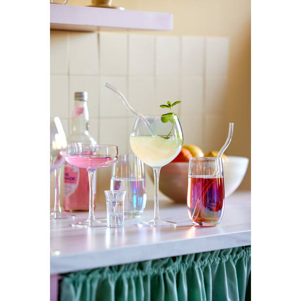 Blokker Soft Shades coupe glas iriserend - 26cl