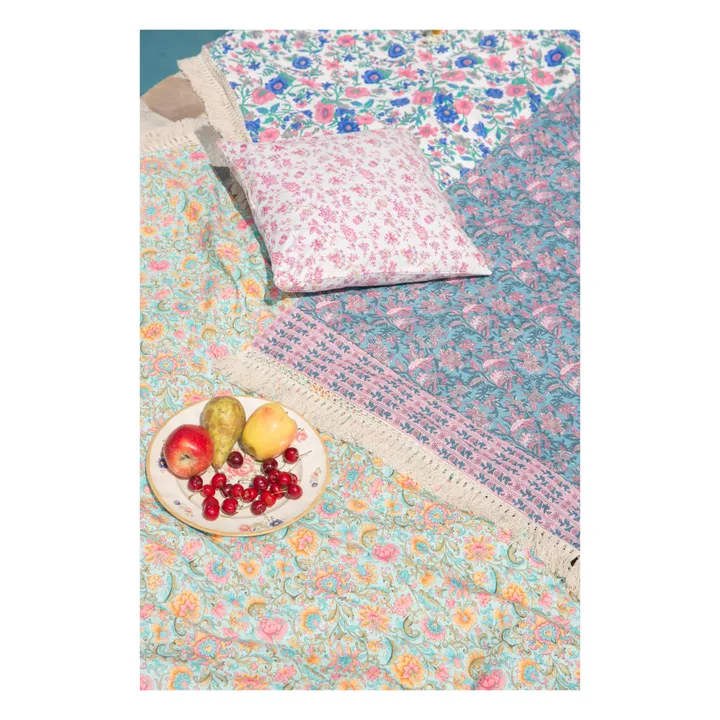 Louise Misha Serviette de plage Lana en coton bio | Vert d'eau