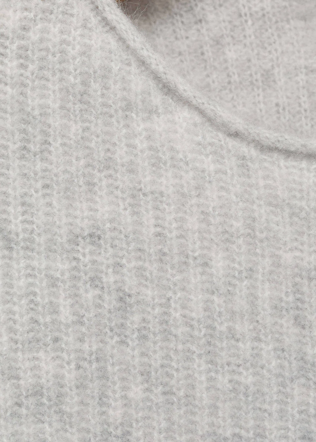 Mango Kids trui lichtgrijs rib gebreid